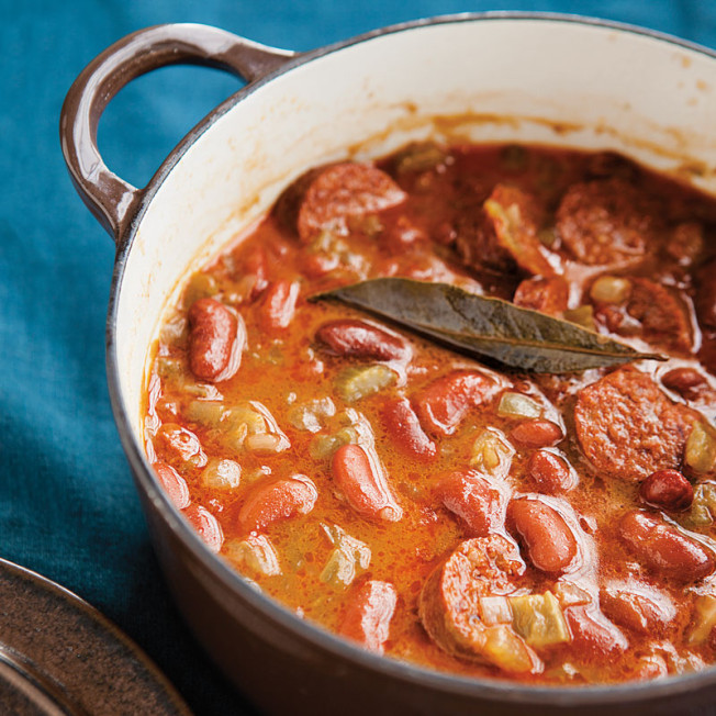 Spicy Red Bean and Chorizo Stew 