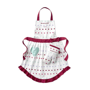 American Girl by Williams Sonoma Hearts Kids Apron and Mitt