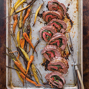 Tamarind-Glazed Flank Steak with Carrots & Dates