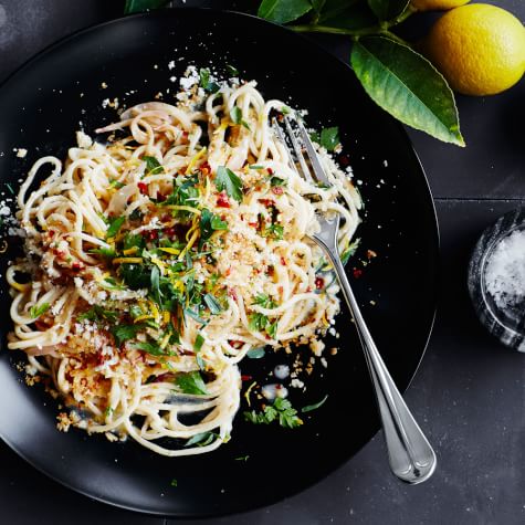 spaghetti with lemon and parmesan