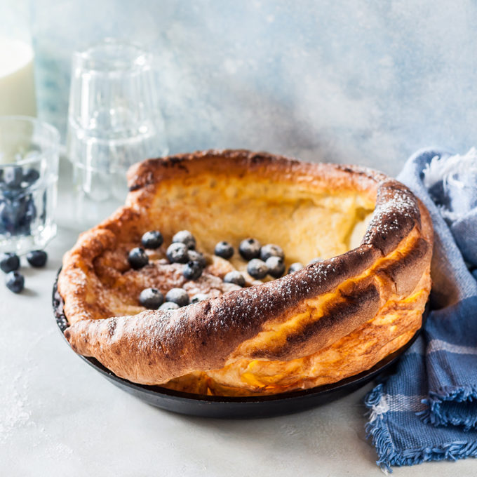 Dutch Baby with Blueberries