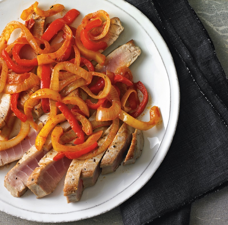 tuna with peppers