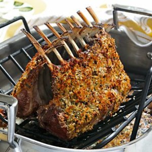Rack of Lamb with Herb and Mustard Crust