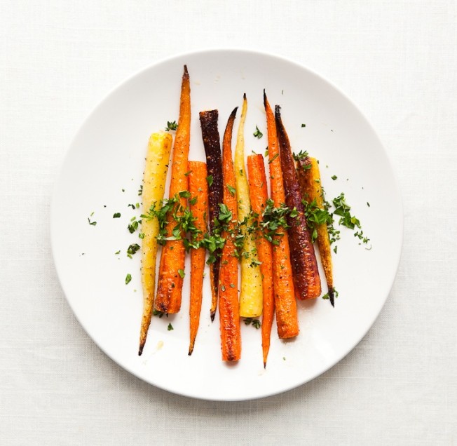 Roasted Baby Spring Carrots