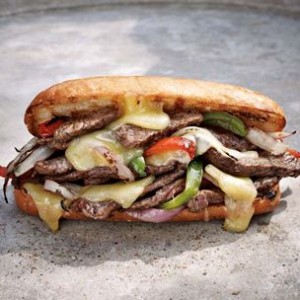 Smoky Steak Sandwiches with Peppers and Onions