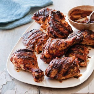 Grilled Chicken with Quick Barbecue Sauce