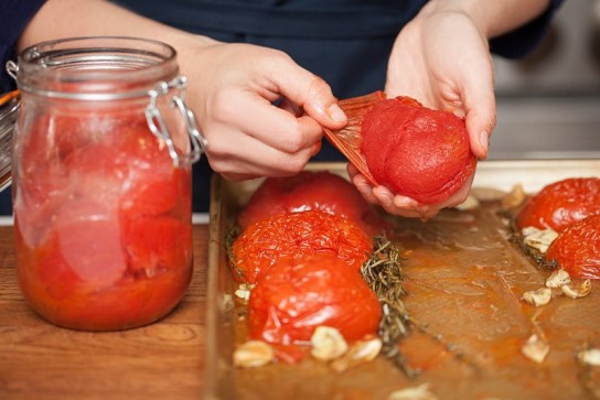 slow-cook tomatoes