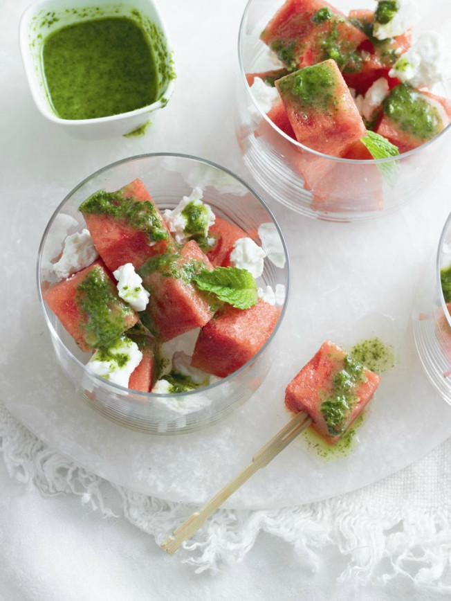 Watermelon, Feta & Mint Salad