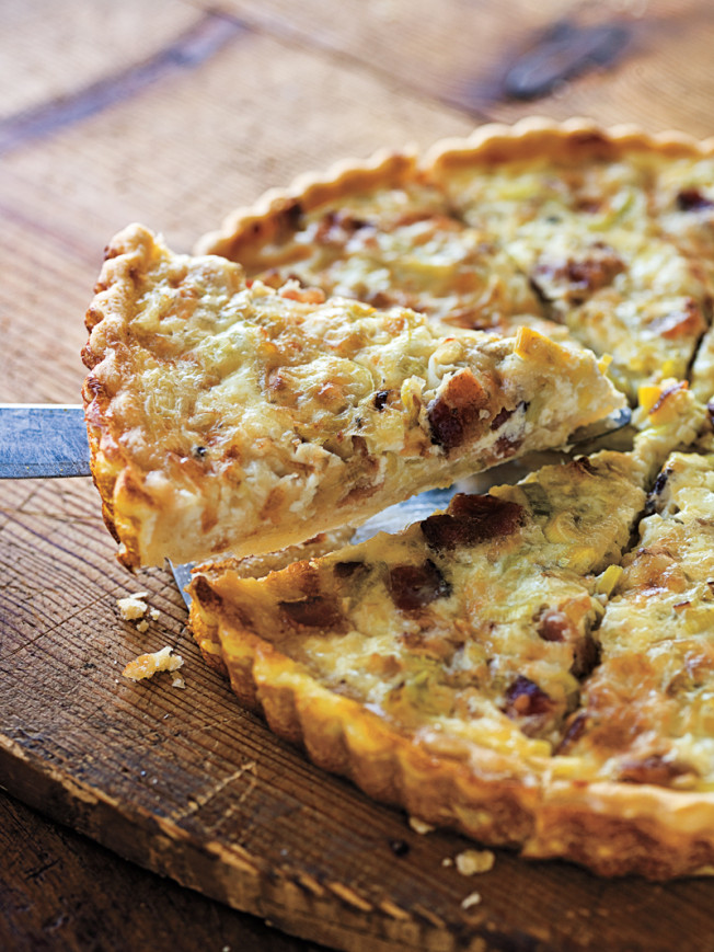 Bacon and Leek Quiche