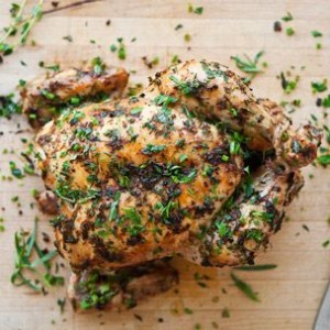 Simple Roast Chicken with Lemon and Herbs
