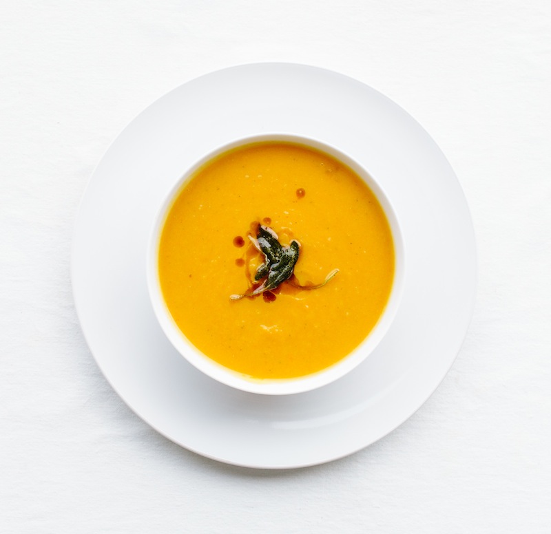Butternut Squash Soup with Brown Butter