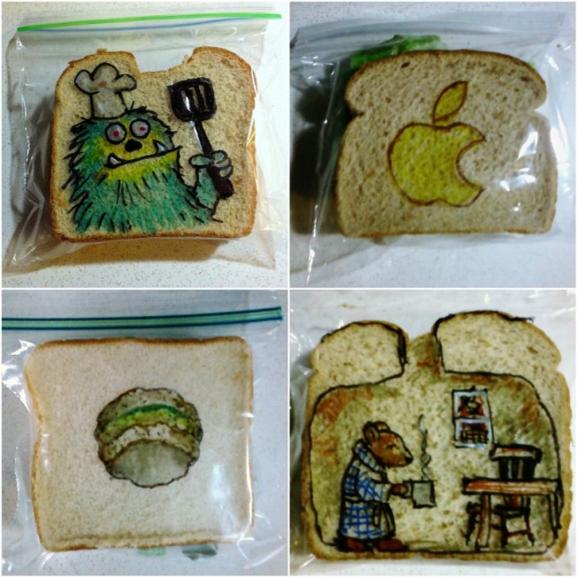 Q&A with David Laferriere, Sandwich Bag Artist and Super Dad