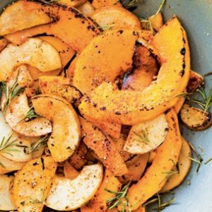 Butternut Squash and Pears with Rosemary