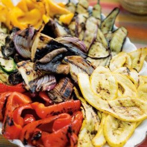 Grilled Vegetable Antipasto with Red Onion Vinaigrette