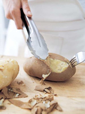 Peel the potatoes