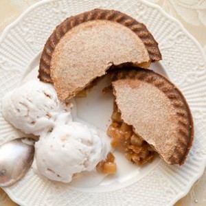 Pear-Almond Pies with Toasted Almond-Spice Ice Cream