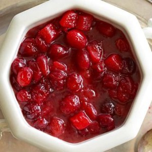 Cranberry Compote with Riesling and Pears