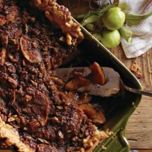 Deep-Dish Apple Bourbon Streusel Pie