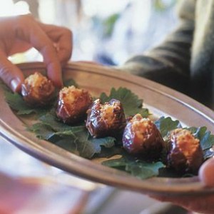 Dates Stuffed with Goat Cheese