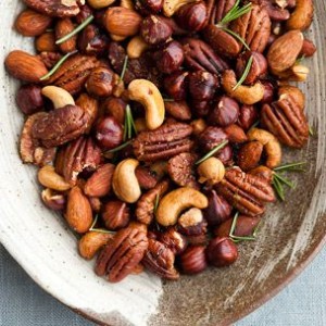 Candied Mixed Nuts with Rosemary