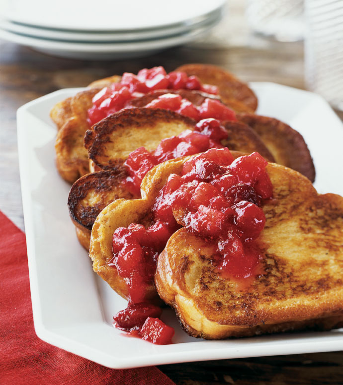 Challah French Toast With Cranberry Apple Compote Williams Sonoma Taste