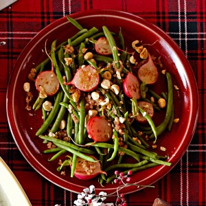 Green Beans with Brown Butter and Radishes