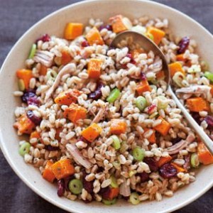 Farro Salad with Turkey and Roasted Squash