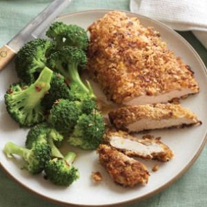 Chicken with Mustard and Walnut Coating