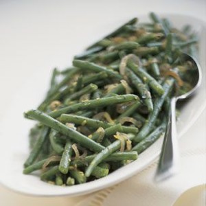 Green Beans with Glazed Shallots and Lemon