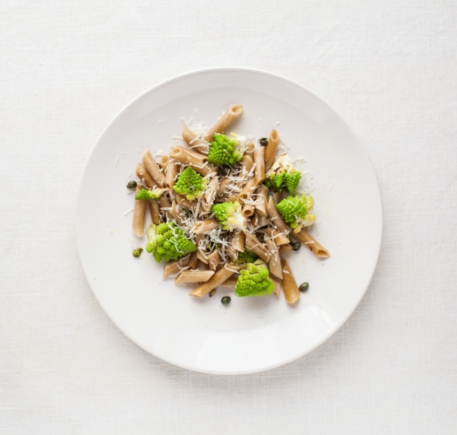 Spiced Romanesco Pasta with Capers