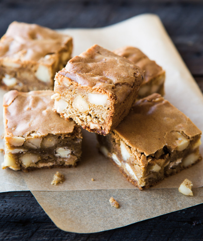 Cookie of the Day: White Chocolate & Macadamia Nut Blondies