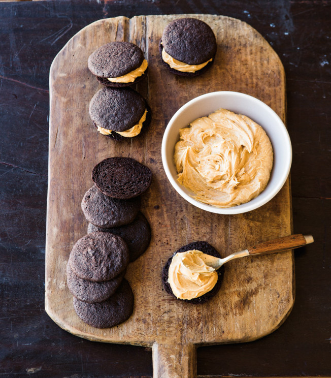 Cookie of the Day: Chocolate-Peanut Butter Whoopie Pies