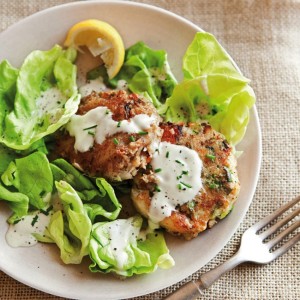 Crab Cake & Butter Lettuce Salad