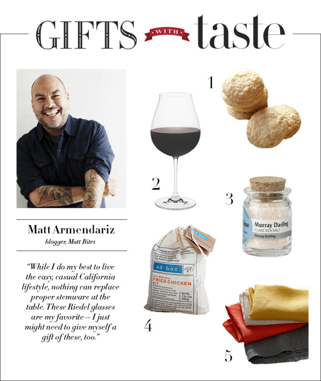 Gifts with Taste: Matt Armendariz, Blogger at Matt Bites