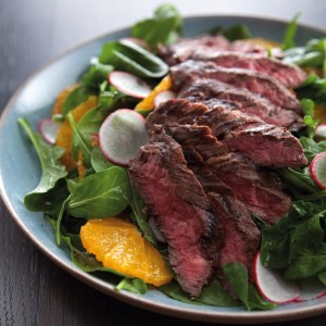 Steak & Arugula Salad with Oranges