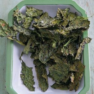 Kale Chips with Sea Salt and Smoked Paprika