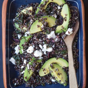Black Quinoa Salad with Lemon, Avocado and Pistachios