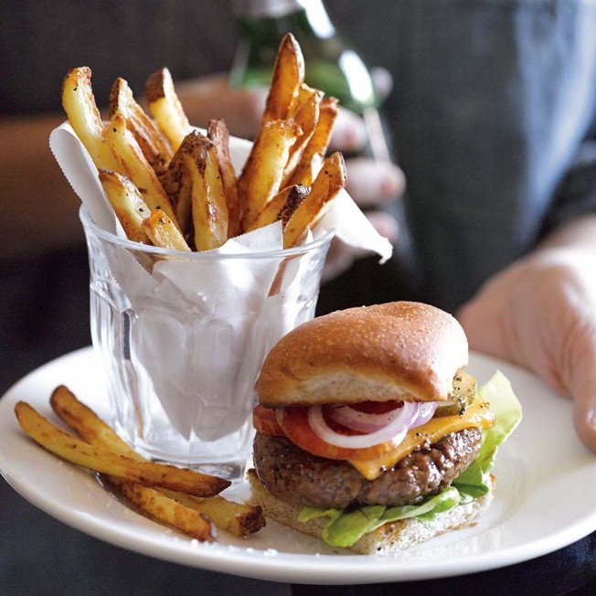 Grass-Fed Beef Sliders with Air-Fried French Fries