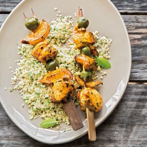 North African Chicken Skewers with Couscous