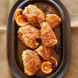 Braised Chicken with Tangerine & Star Anise