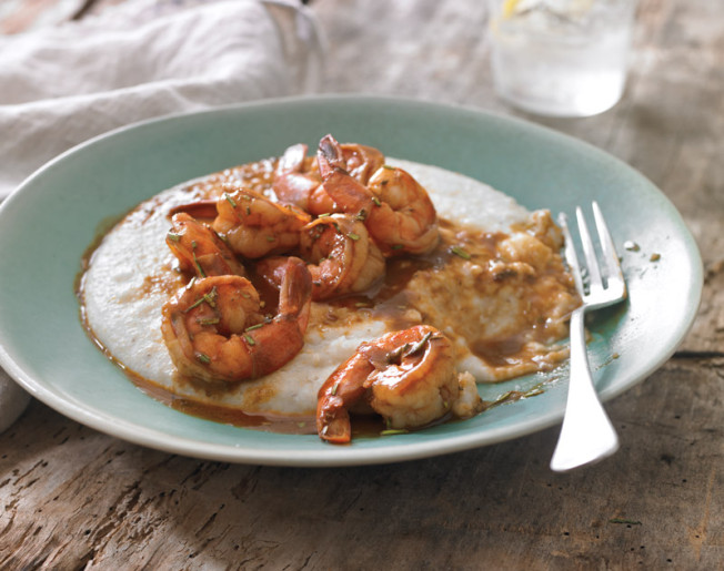 New Orleans-Style BBQ Shrimp & Grits