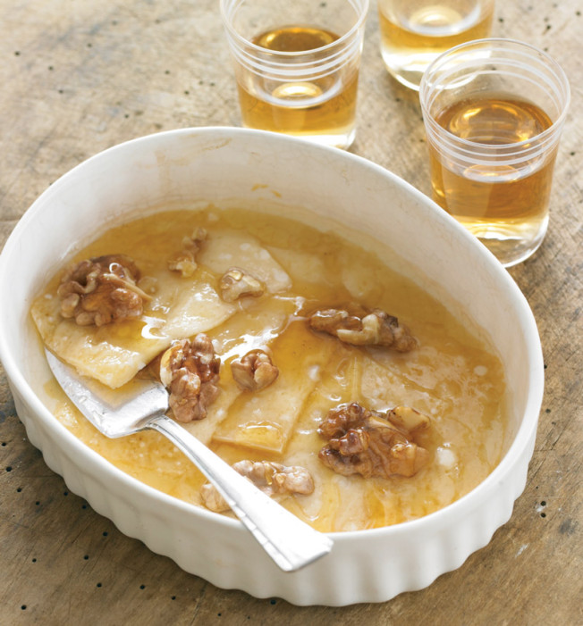 Roasted Pecorino with Honey & Nuts