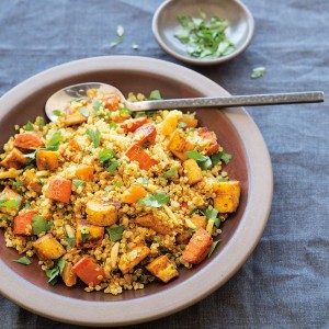 Moroccan-Spiced Roasted Vegetables and Quinoa
