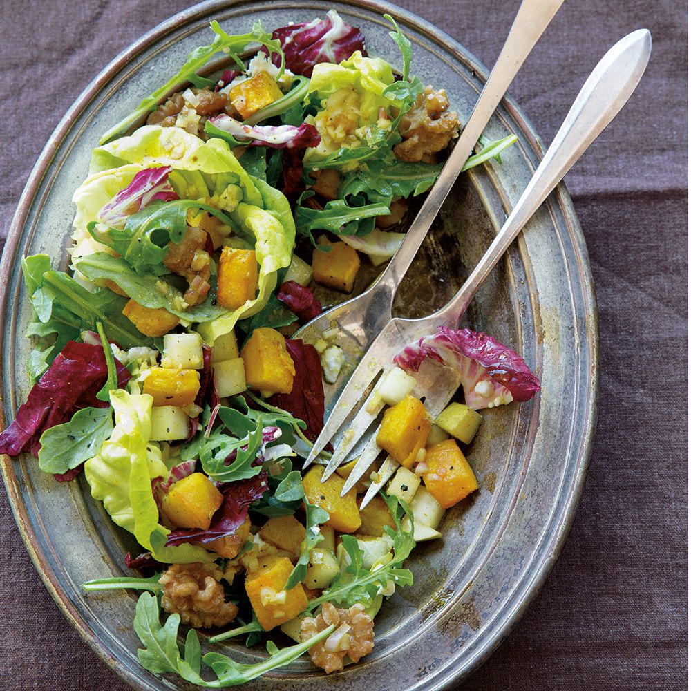 Roasted Squash Salad with Curry Vinaigrette