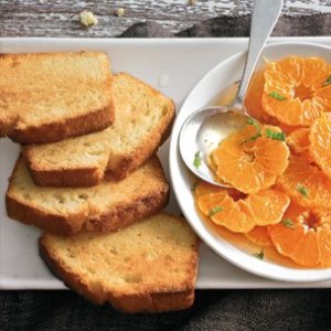 Toasted Pound Cake with Spiced Clementines