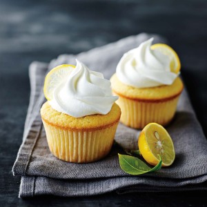 Double Lemon Cupcakes with Whipped Cream