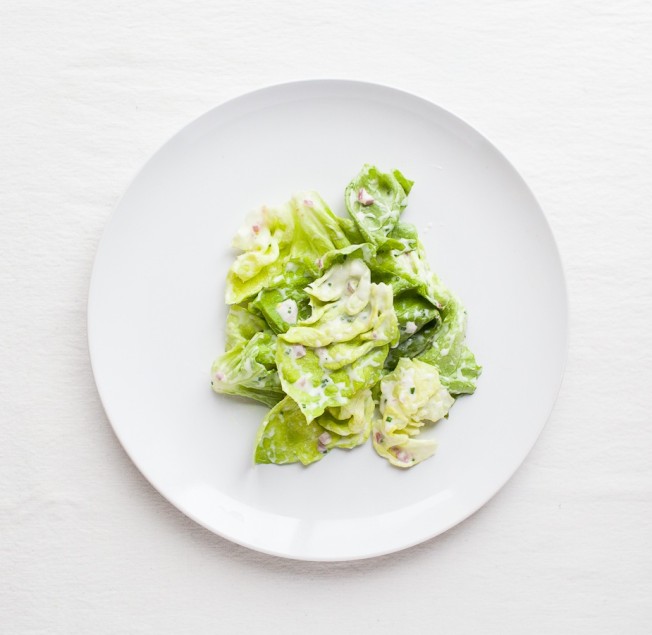 Butter Lettuce Salad with Buttermilk Dressing