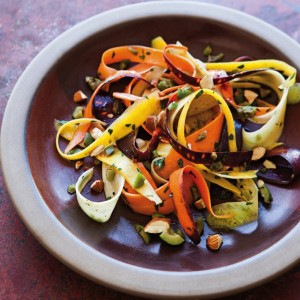 Shaved Carrots with Olives & Almonds