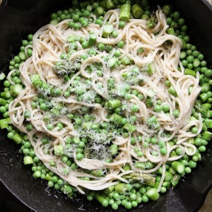 Pasta with Peas and Asparagus