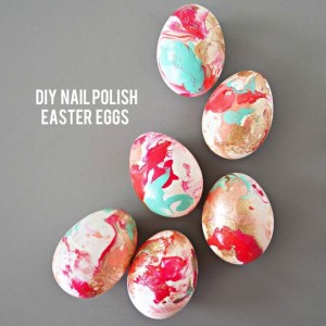 DIY Nail Polish Easter Eggs